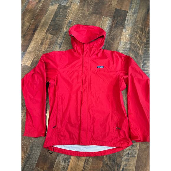 Patagonia Torrentshell H2NO Hooded Rain Jacket Waterproof Nylon Red Delicious